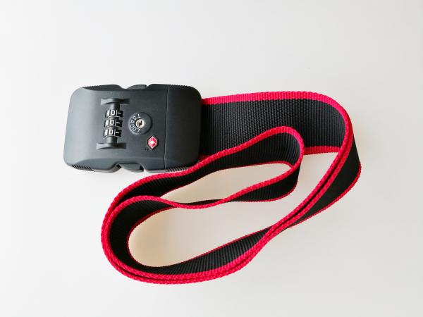 PC Material Suitcase Strap Lock / TSA319 Luggage Belt Lock 9.6g With 3 Dials