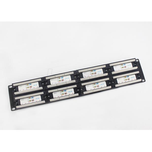 速い設置ネットワークのイーサネット パッチ盤Cat6a 24左舷ROHS/UL