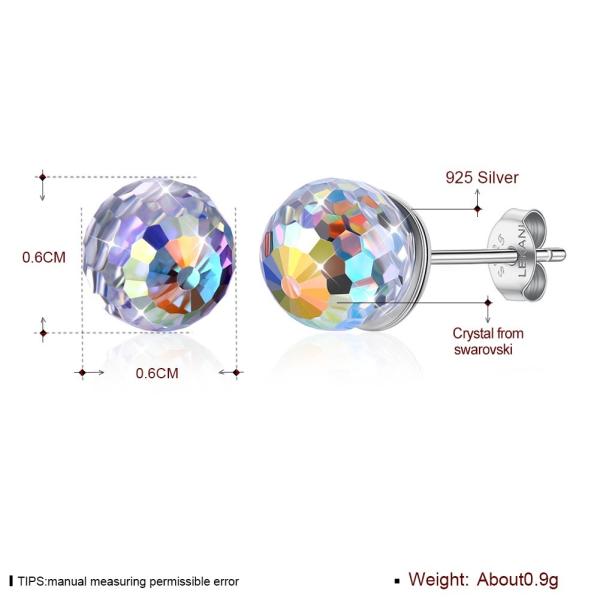 0.6X0.6cm 0,9 GV do brinco do pino de encaixe de Sterling Silver Jewelry Earrings Birthstone do grama