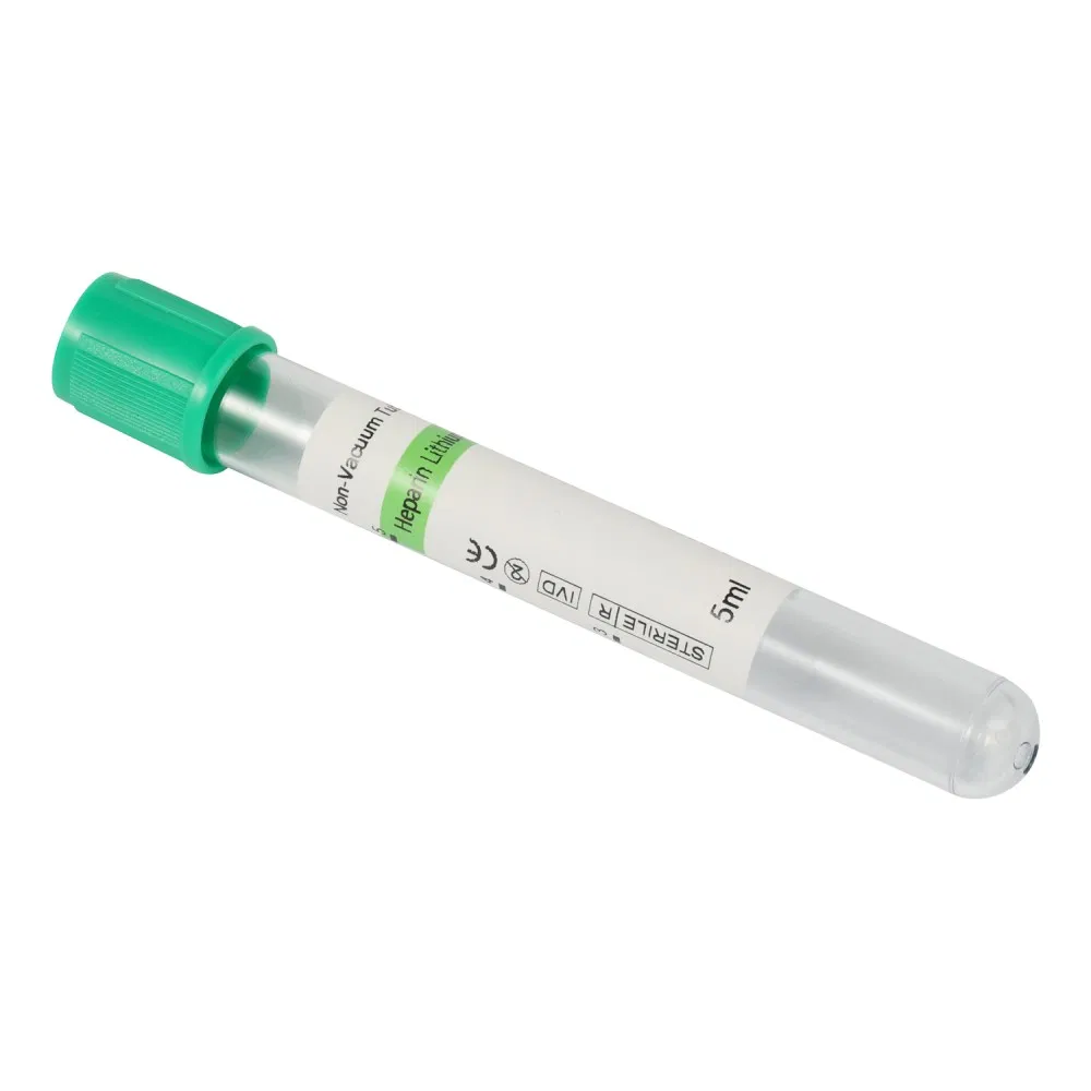 Siny Medical Heparin Lithium Non-Vacuum Blood Collection Tubes