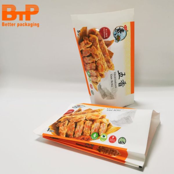 MOQ 100 Free Design by AI High Quality Customized Press Digital Printing Small Order Middle Sealing Bag with Aircraft Hole