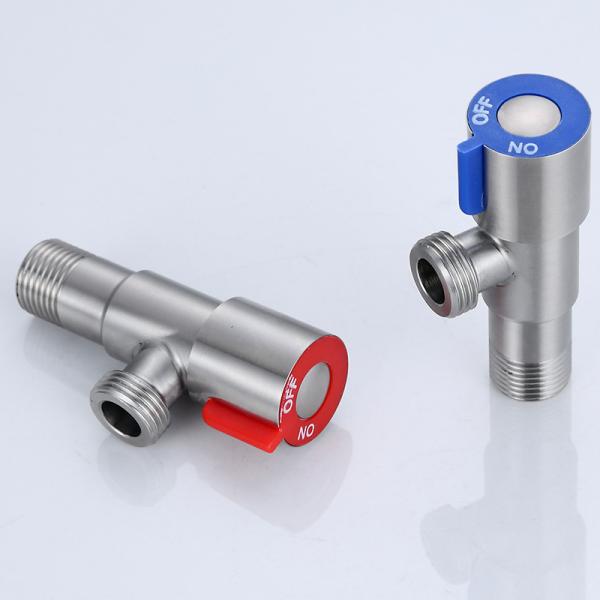 Media Water 90 Degree 1/2 Brass Valve Element Angle Valve for Bathroom Kitchen Toilet