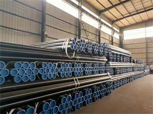 Tubulação laminada a alta temperatura de aço sem emenda do carbono do tubo Gr.B SCH40 de ASTM A106