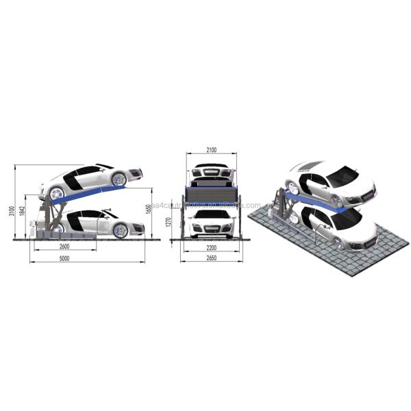 AA4C vehicle parking system auto parking system 2 post vehicle parking lift