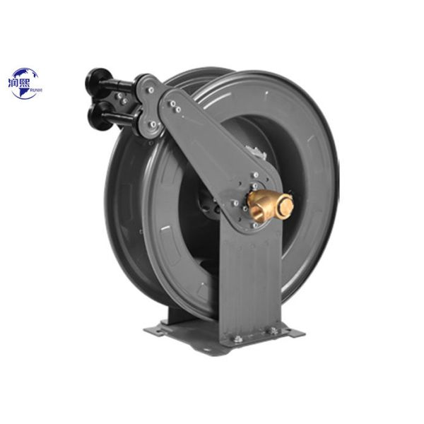 Metal Industrial Hose Reel High Pressure Retractable Air Water Fuel Oil Hose Reel