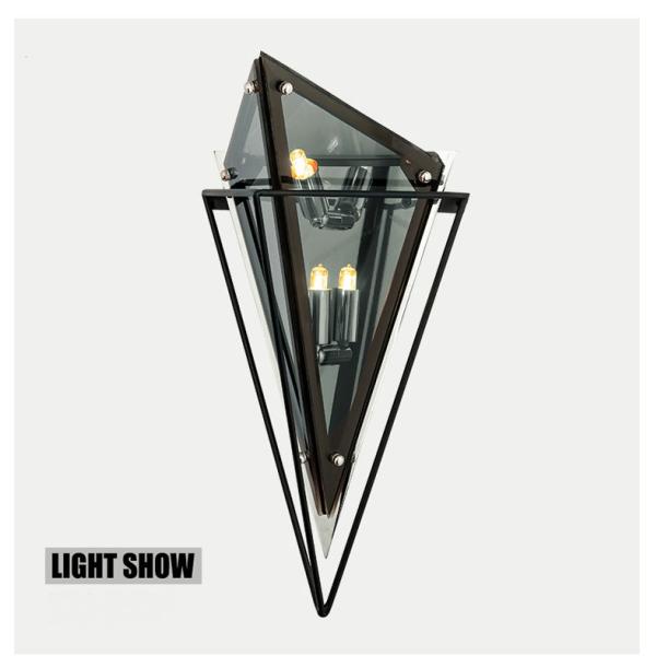 Modern minimalist wall lamp personality lamps aisle hotel glass bedroom wall diamond
