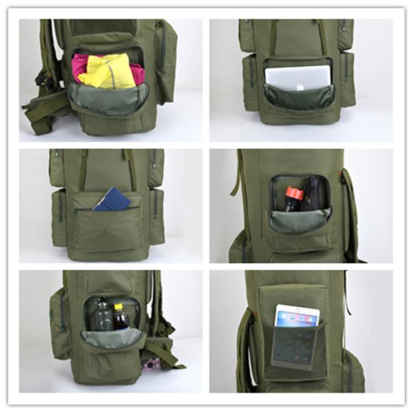 130L Waterproof Camo Backpack Oxford Fabric Softback Polyester