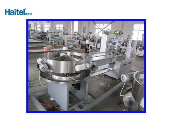 Liegend Lollipop Wrapping Machine , Self Feeding Horizontal Flow Wrap Machine