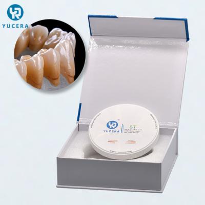 O sistema aberto do CAD CAM coloriu o bloco dental Multilayer da zircônia