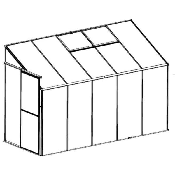 дом 4ft установленный стеной зеленый легко собрал парник дома хобби