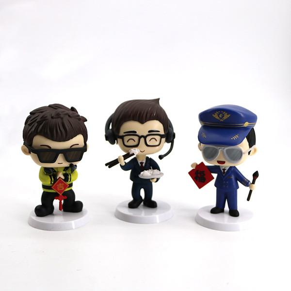 ODM Cartoon Figures Toys , 3D Print Vinyl Toy 10cm Height ISO 9001 Certified