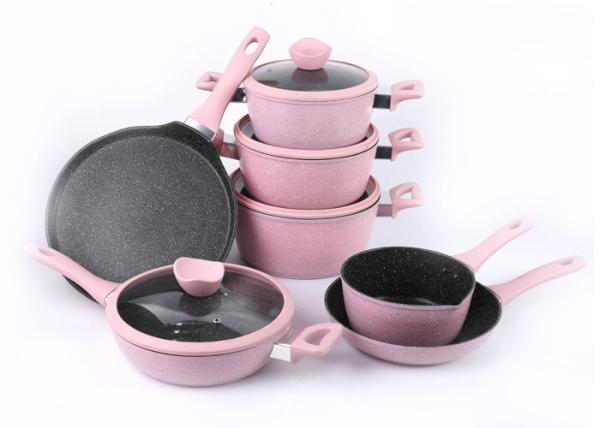 Extra Large Forged Aluminum 28cm Pink Pots And Pans