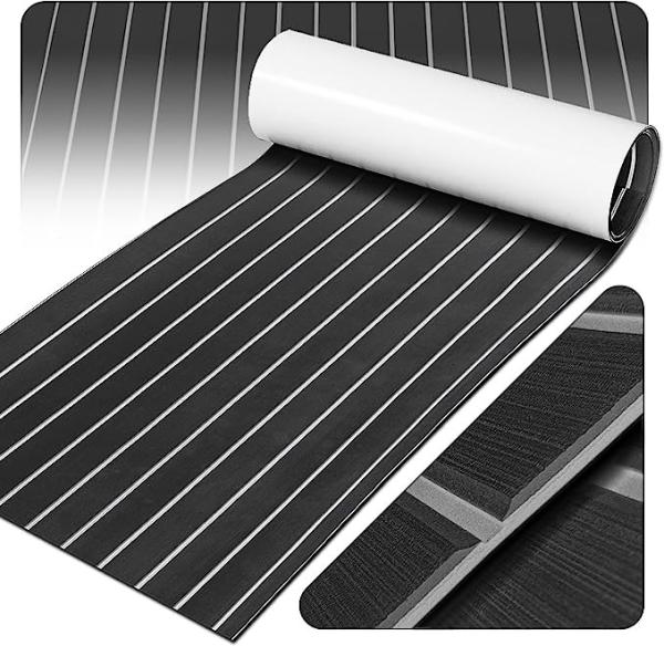Flooring EVA Foam Decking Sheet, Faux Teak Decking Mat for Boat Yacht Marine Floor Carpet/Swimming Pool Flooring
