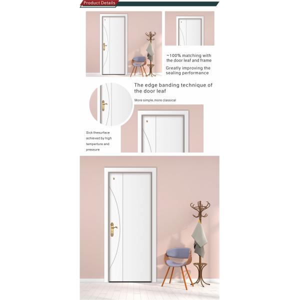 Single Sliding Solid Wood Flush Doors 90cm Waterproof Anti UV Termites