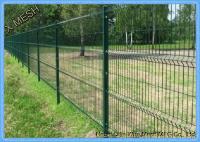 Triangle pliant la barrière incurvée par acier enduite par PVC en métal pour la protection de secteur
