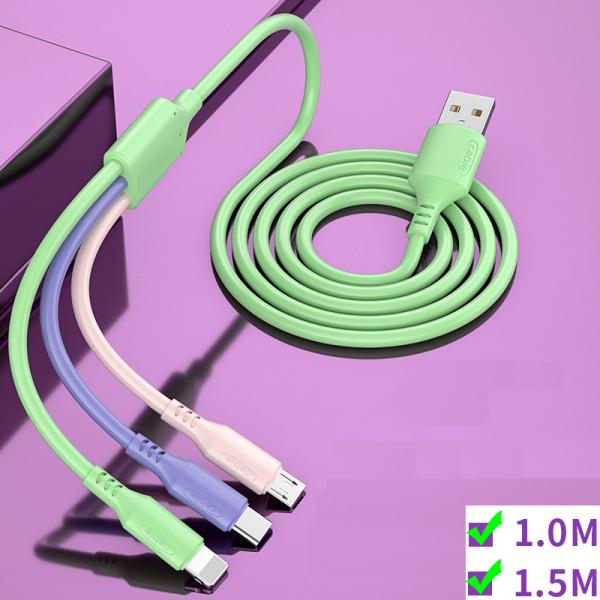 Liquid silicone Fast Charging Cord USB Type C 5A Data Cable For Android