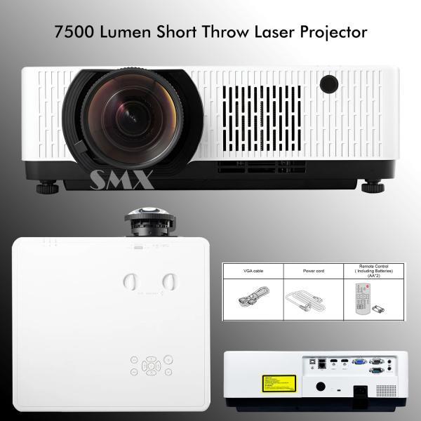 7500 Lumens Immersive Projector Short Throw Laser Projector For Large Venues