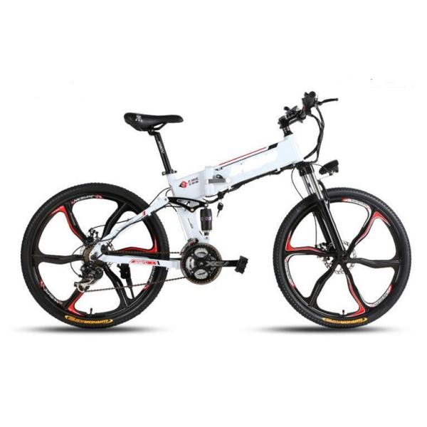 Western Style 48V 1000w Folding Electric Bikes For Adults