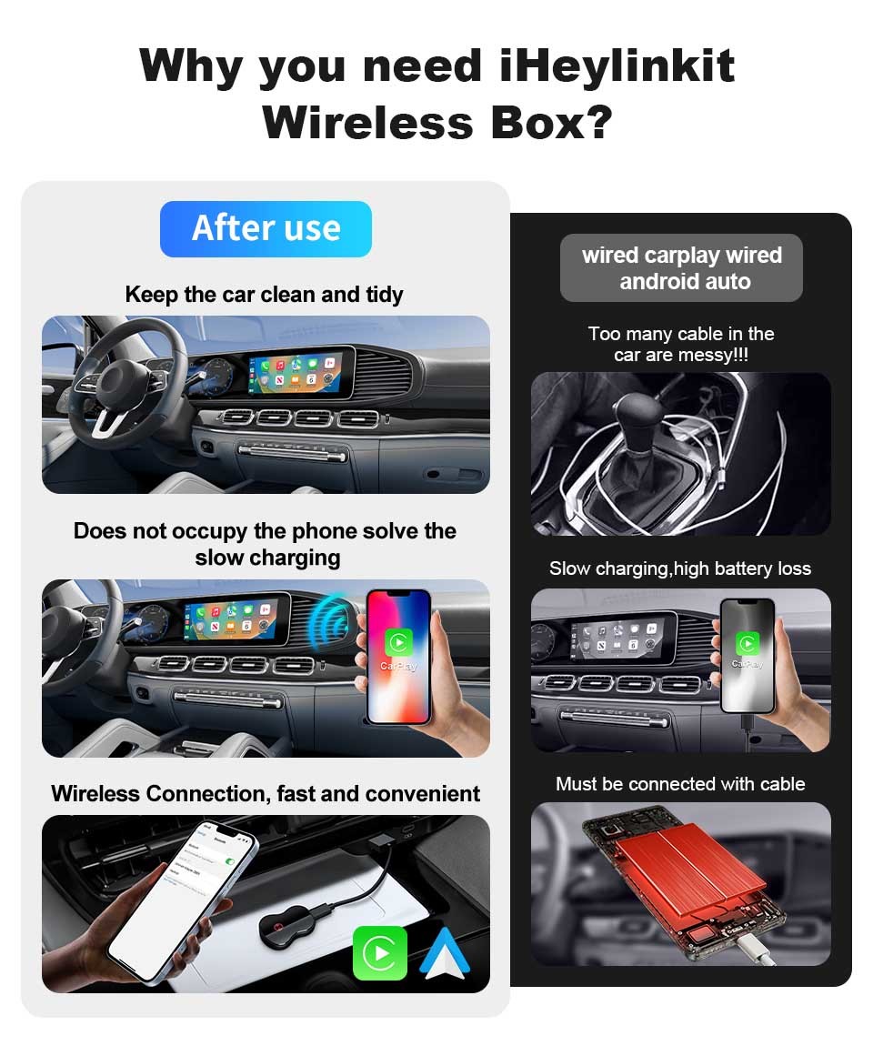 Original Car USB Wireless Adapter Android Auto For Carplay Replacement