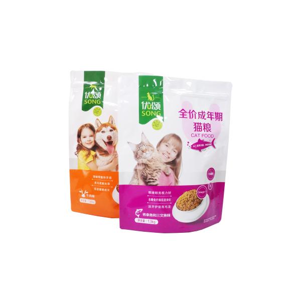 Sécurité Sac d'emballage en plastique auto-tenant chien traite les aliments pour animaux avec fermeture à glissière