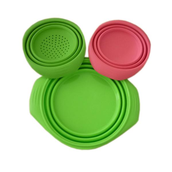 Customizable Food Grade Silicone Cutlery Set Silicone Food Container Frisbee