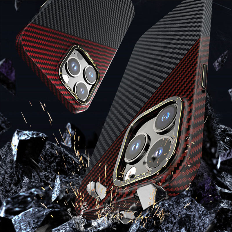 Carbon Fiber Phone Case for Iphone 15 Tpu Pc Anti Drop Cases Real Fibre Proof Multicolor Forged Mobile Texture Custom Sjk379