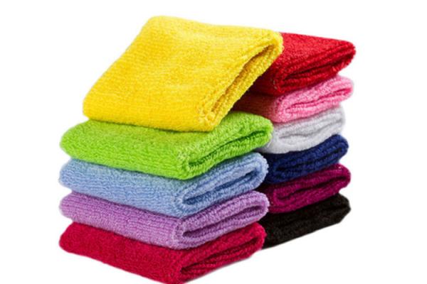 Eco Friendly Pink Terry Cloth Wristbands , Running Wrist Sweatbands Quick Delivery