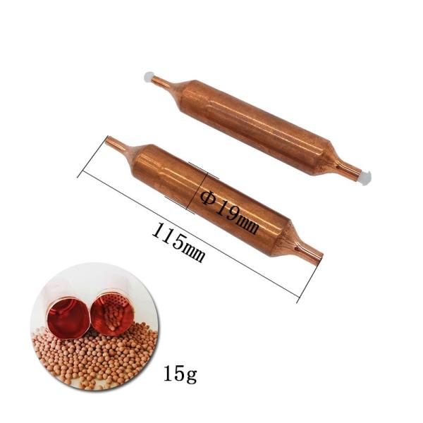 15 grammes de réfrigération de crayon d'universel de dessiccateur filtrent le tube simple d'en cuivre de 19mm plus profondément