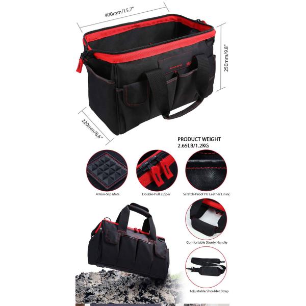 Sympathy Oxford Cloth Storage Bag Handbag Repair Kit Electrician Bag Adjustable Shoulder Strap