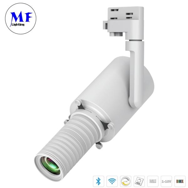 Luz de pista de 20W LED avançada com design de amortecimento seco de várias camadas e ângulo de feixe zoomável de 20-36 °