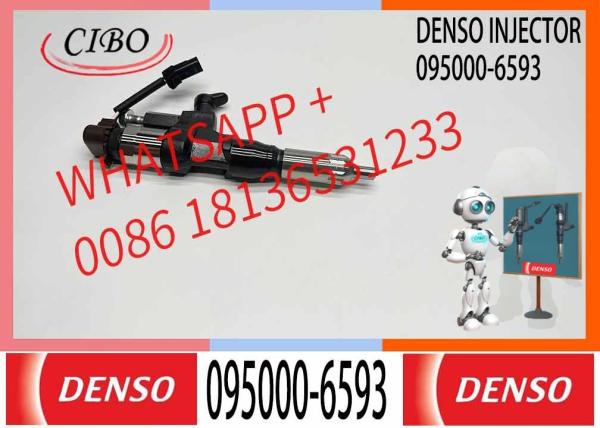 Injecteur de carburant 095000-6593 Injecteur d'huile de carburant pour le chemin de fer commun Injecteur de carburant Assy 095000-6592 pour HINO J08E