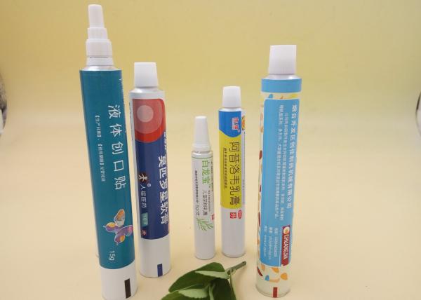 Collapsible Pharmaceutical Printed Tube Packaging Recyclable Aluminum Material