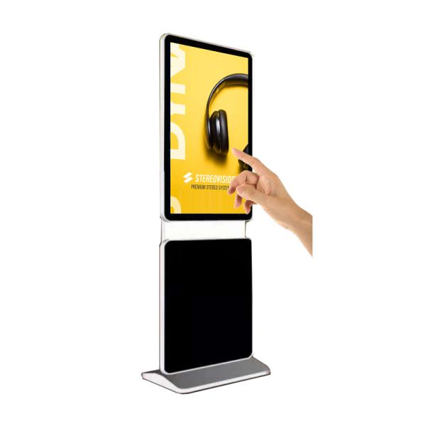 43 55 inch Pedestal lcd large size self service kiosk manufacturer digital signage display restaurant