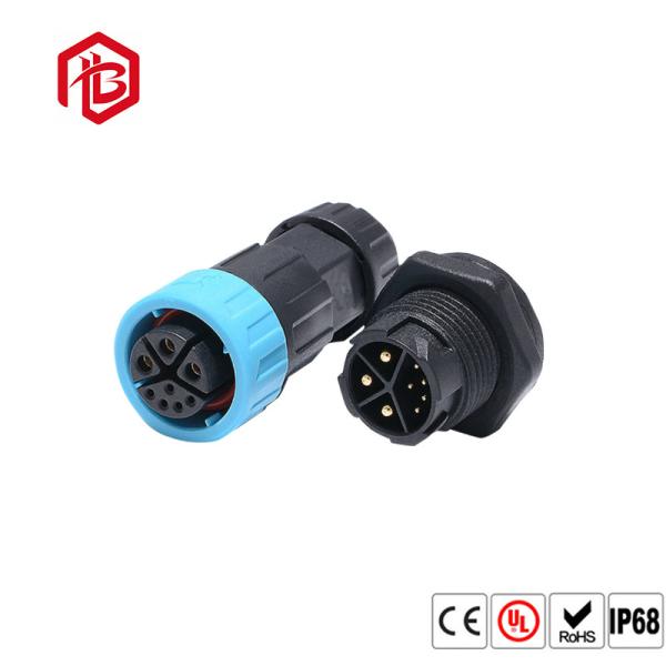 Connecteur aérien imperméable à l'eau de la série A25 bleu auto-verrouillable pour câble à 3000 cycles d'accouplement