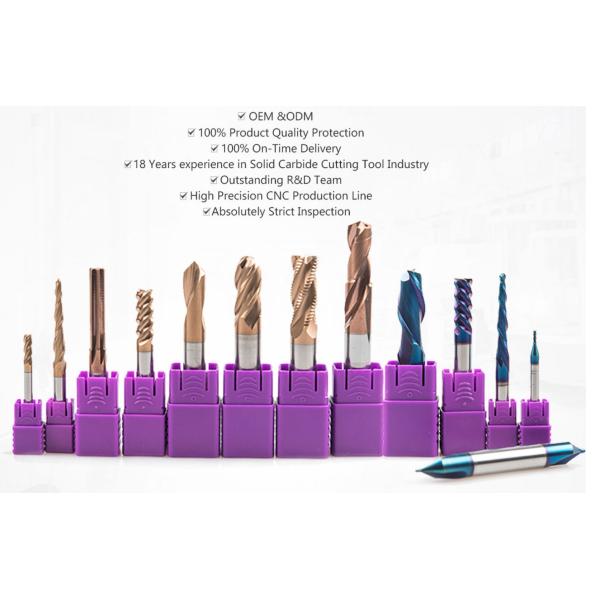 HRC 45 55 60 65 Carburo Noso redondo extremo de molino Alta dureza Resistencia al desgaste