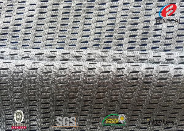 La chaîne de haute résistance de tissu de maille de sports a tricoté le polyester 100% avec le Spandex facultatif