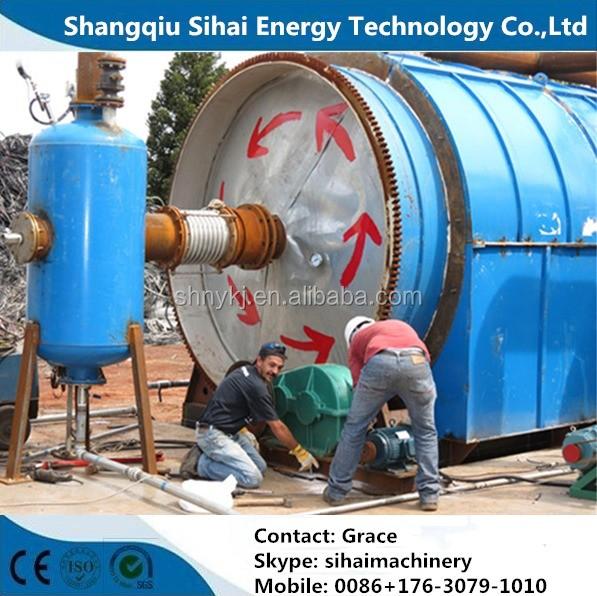 Free Installation Waste Tyre Recycle to Diesel Pyrolysis Plant for Diesel Production