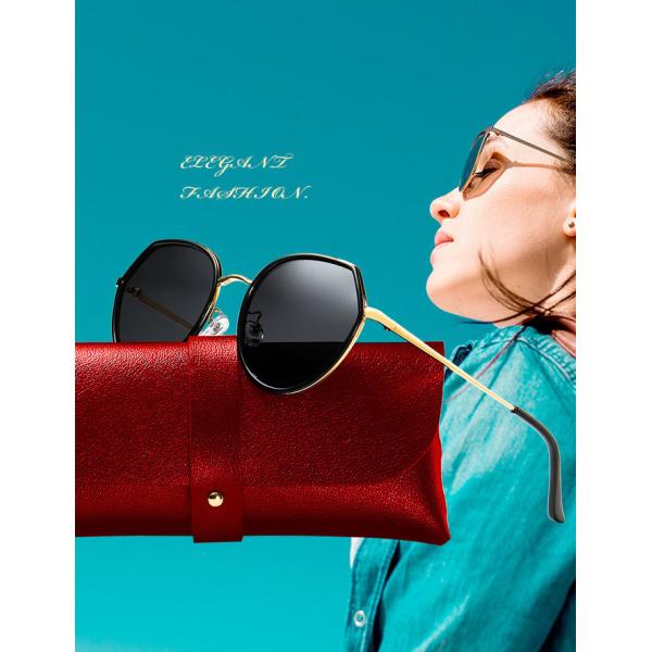 Polarized Women BSCI 142MM Resin Lens Sunglasses Luxury PC With Metal