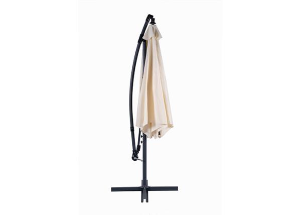 Outdoor Waterproof Hanging Banana Parasol , Large Cantilever Patio Umbrellas