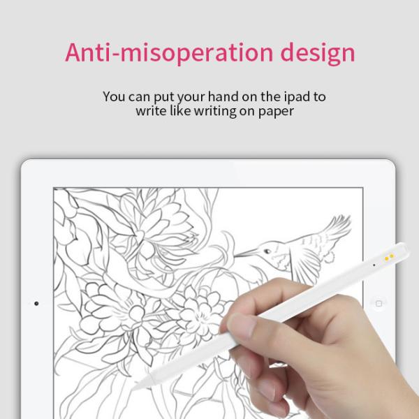 Белая графическая ручка для рисования стилуса алюминиевая для телефонов Ipad