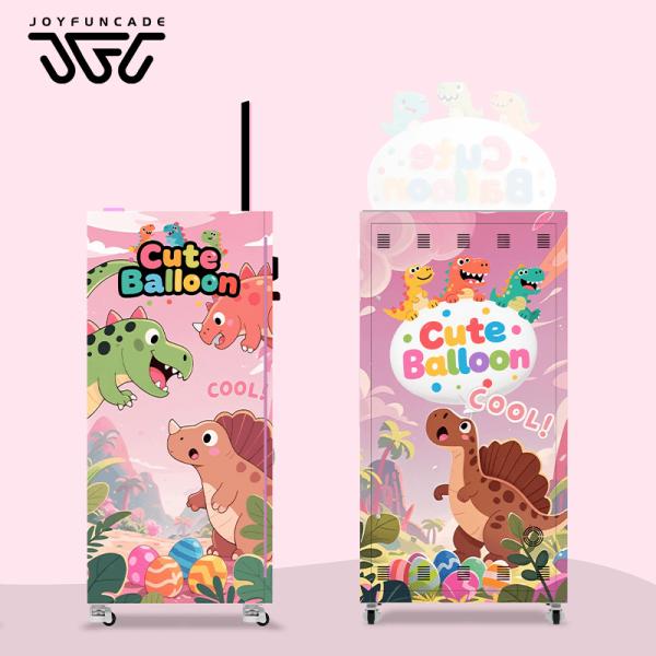 Electronic Payment Commercial Dinosaur Party Balloon Vending Machine with Anti-Jamming Design for Amusement Mall
