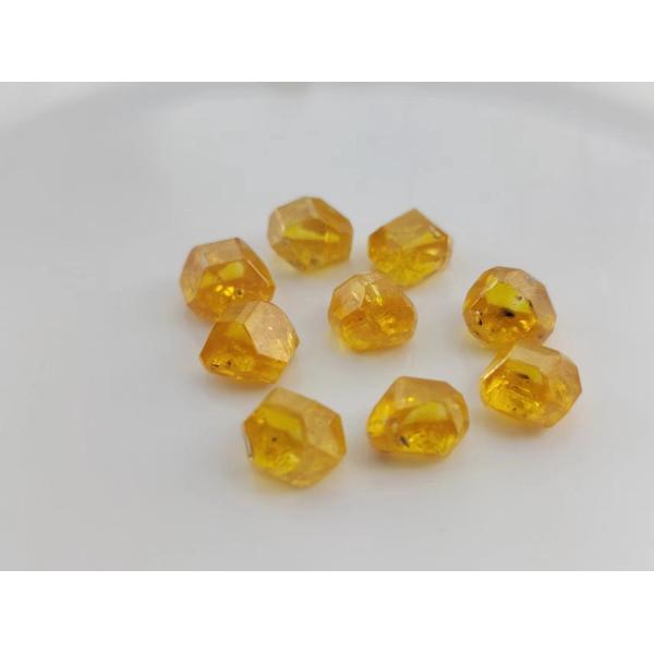 0.5-11ct HPHT большой размер жёлтый алмаз необработанный алмазный камень