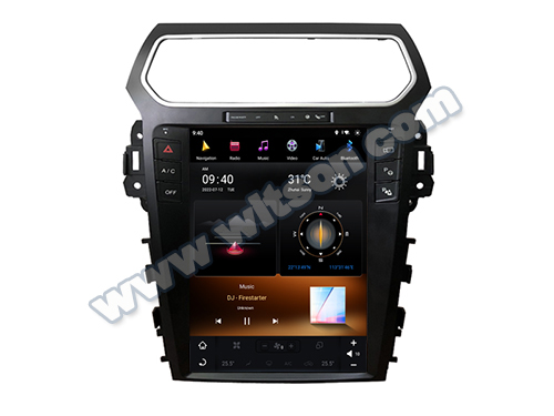 12.1" Screen Tesla Vertical Android Screen For Ford Explorer 2016-2019 Автомобил