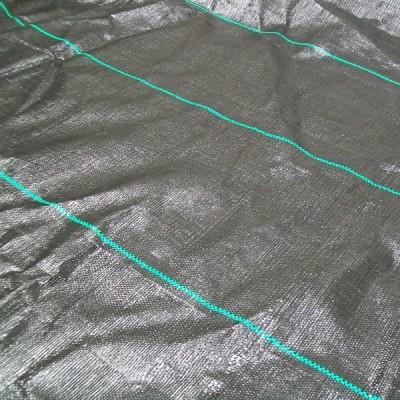 Plastic Ground Cover Fabric 100% Polypropylene Material Grey Black Color