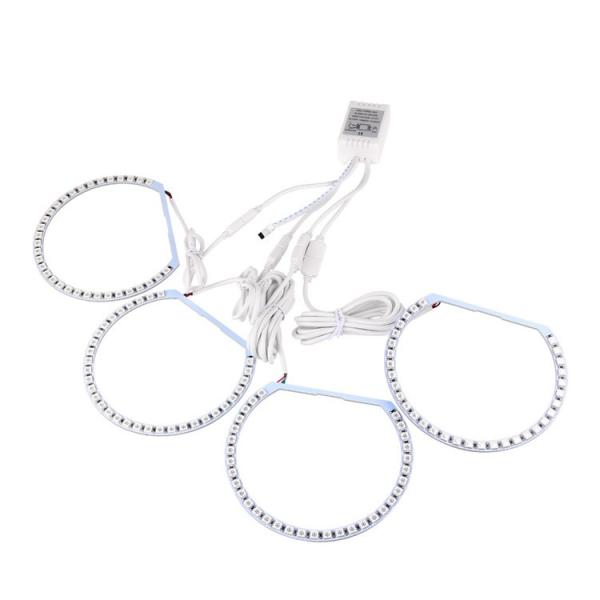 White Yellow Color RGB Angel Eye Ring HID LED Motorcycle Light