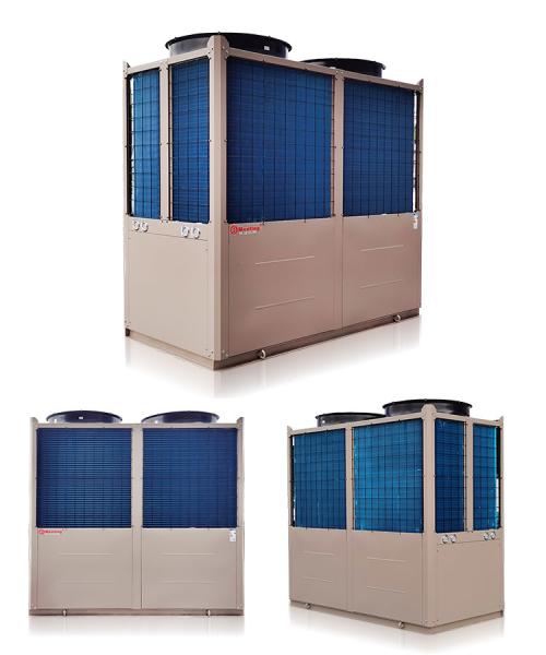 216KW High Temperature Air To Water Heat Pump Champagne Color