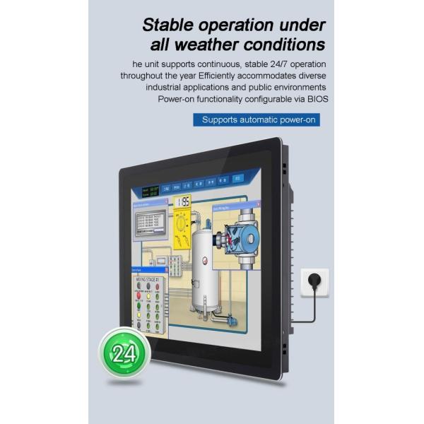 24 inch Fully-Enclosed All-aluminum Embedded Industrial Computers All-in-one Machine Touch  Control screen