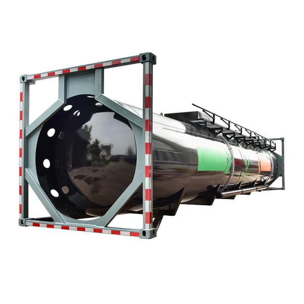 20ft 40ft ISO Tank Container High Capacity 30000L For Fuel Chemical Liquid Oil Storage
