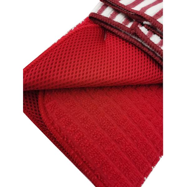 3PK Assorted Blue Microfiber  Dish Drying Mat  100%polyester