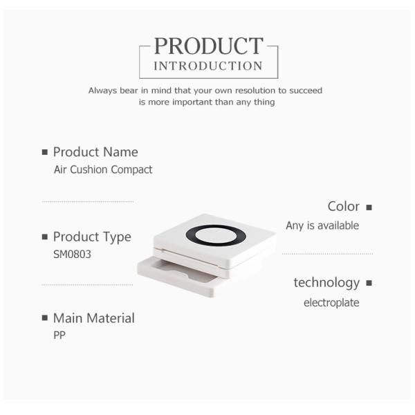 Square Double - Deck Air Cushion Compact Bottle BB Cushion Cream Case SF0802